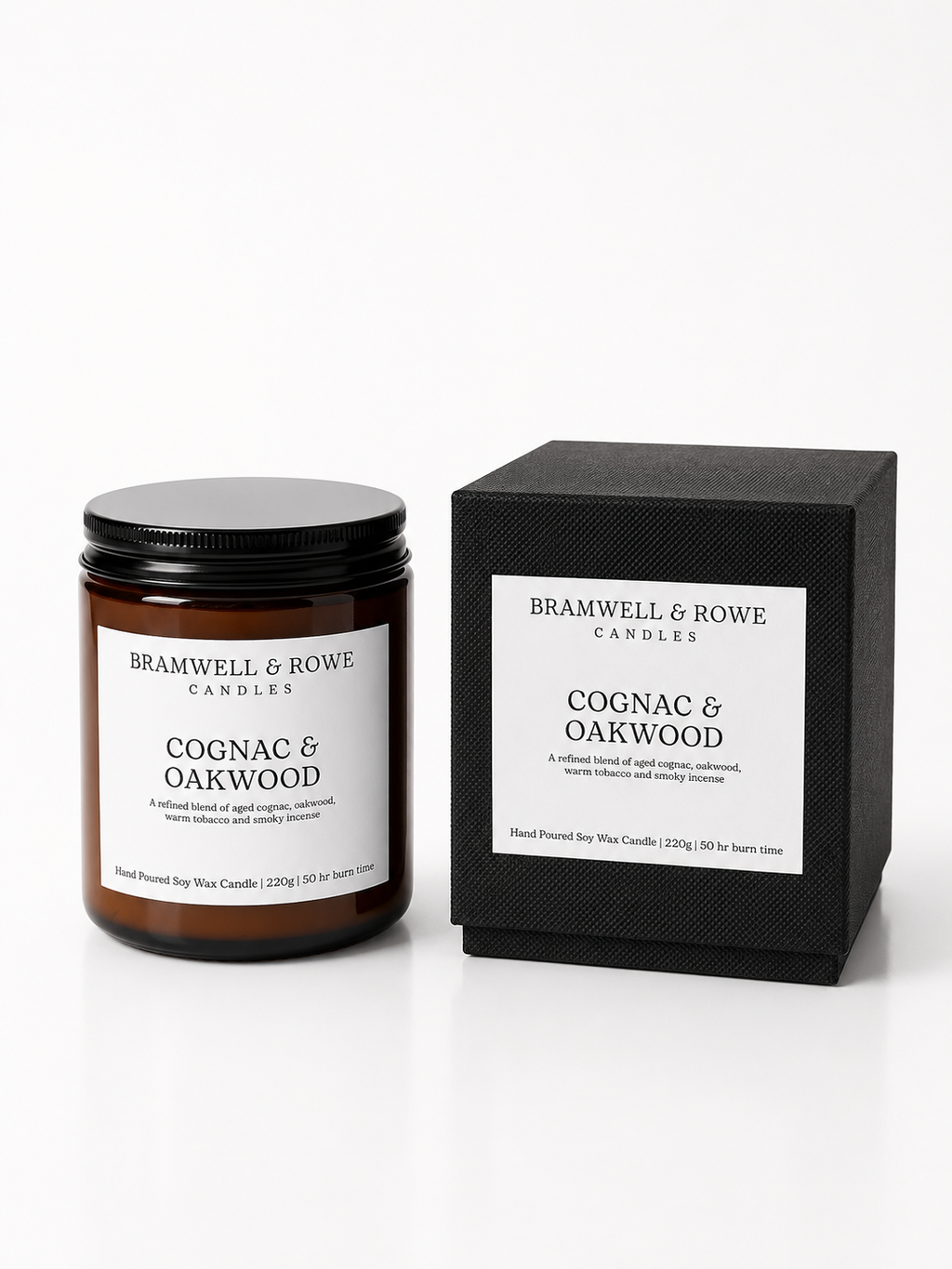 cognac_and_oakwood_hand_poured_soy_wax_candle and box